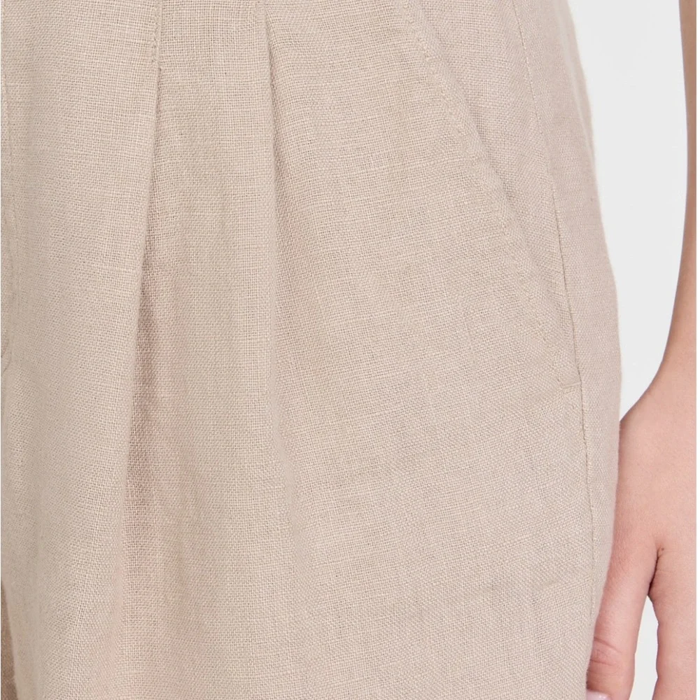 NWT Free People Chelsea Linen Shorts/Medium/Sand - Picture 6 of 8